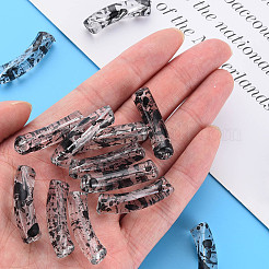 Transparent Spray Painted Acrylic Beads&nbsp;X-MACR-S372-002F-C10