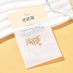 SHEGRACE Brass Clear Cubic Zirconia Charms&nbsp;XGRQ2O492-425G
