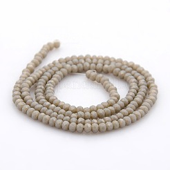 Imitation Jade Glass Faceted Rondelle Beads Strands&nbsp;GLAA-A024A-02