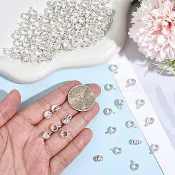 120Pcs Tibetan Style Alloy Rondelle Tube Bails&nbsp;FIND-PA0001-47S