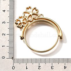 Rotatable Alloy Swivel Open Back Bezel Pendants&nbsp;PALLOY-I223-20LG
