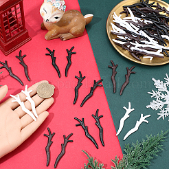 30 Pairs 3 Colors Plastic Snowman Hand Branch Antler&nbsp;AJEW-GF0012-64A