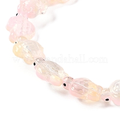 Transparent Glass Enamel Beads Strands&nbsp;GLAA-B021-06K