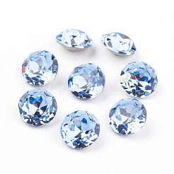 Pointed Back & Back Plated K9 Glass Rhinestone Cabochons&nbsp;RGLA-J012-10mm-211