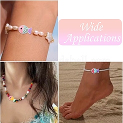 8Pcs 8 Colors Painted Glass Beads&nbsp;LAMP-YW0004-07