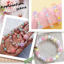 240Pcs 8 Styles Transparent Plastic Beads&nbsp;KY-BM0001-05