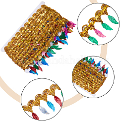 Polyester Braid Sequin Trimming&nbsp;OCOR-WH0085-03B