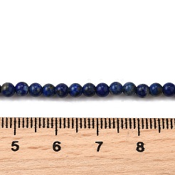 Natural Lapis Lazuli Beads Strands&nbsp;G-L621-B10-4mm-AB