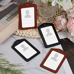 4Pcs 2 Colors Imitation Leather ID Card Holder&nbsp;AJEW-CL0001-09