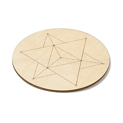 Sacred Geometry Wooden Grid&nbsp;DJEW-F028-01G