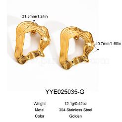 Fashionable Stainless Steel Nuggets Stud Earrings&nbsp;WW5969-1