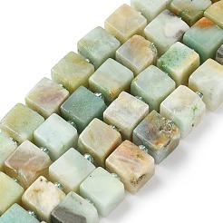 Natural Flower Amazonite Beads Strands&nbsp;G-D338-A17