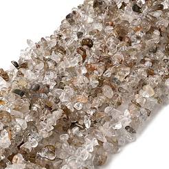 Natural Colorful Rutilated Quartz Beads Strands&nbsp;G-H315-A08-01