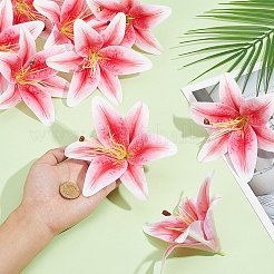 PU Leather & Plastic Artificial Flower&nbsp;AJEW-WH0696-419B