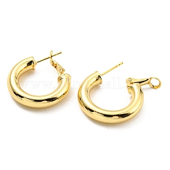Rack Plating Brass Hoop Earring&nbsp;KK-C026-14G