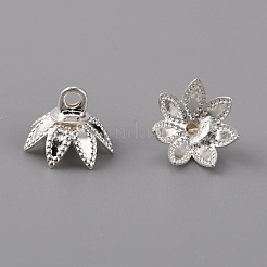 Brass Bead Cap Pendant Bails&nbsp;KK-WH0044-57S