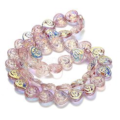 Electroplate Baking Paint Glass Beads Strands&nbsp;EGLA-K061-13A-AB02