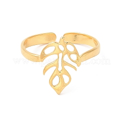 Ion Plating(IP) 304 Stainless Steel Cuff Rings&nbsp;X-RJEW-E063-34G
