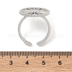 304 Stainless Steel Cuff Open Rings&nbsp;RJEW-D343-03P