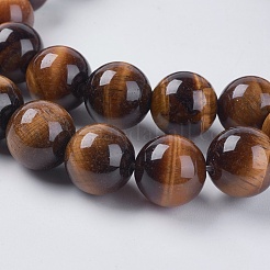 Nattural Tiger Eye Beads Strands&nbsp;G-GSR12mmC014-A