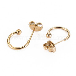 304 Stainless Steel Stud Earrings&nbsp;STAS-S116-272G-G
