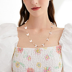 1M Handmade Acrylic Butterfly Link Chains&nbsp;CHC-TA0001-24B