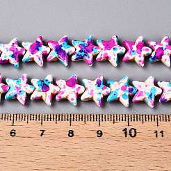 Spray Painted Synthetic Turquoise Beads Strands&nbsp;UNKW-T001-11E