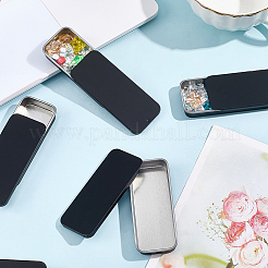 6Pcs Tinplate Storage Boxs with Slider Lids&nbsp;CON-CN0001-12A