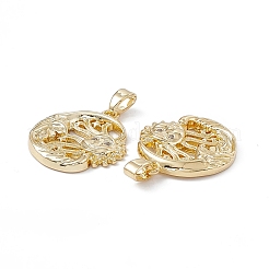 Brass Cubic Zirconia Pendants&nbsp;KK-E068-VA099-2