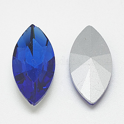 Pointed Back Glass Rhinestone Cabochons&nbsp;RGLA-T083-7x15mm-11