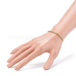 Women's 304 Stainless Steel Diamond Cut Curb Chain Bracelets&nbsp;BJEW-JB06019-01