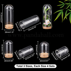Glass Dome Cloche Cover&nbsp;AJEW-PH0004-18