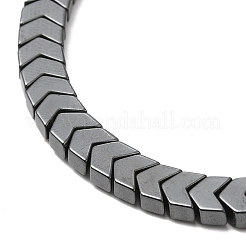 Synthetic Non-magnetic Hematite Arrow Braided Bead Bracelets&nbsp;BJEW-E080-01C