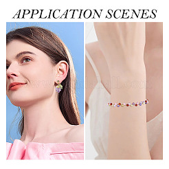 90Pcs 5 Colors Cubic Zirconia Beads Strands&nbsp;ZIRC-TA0001-24