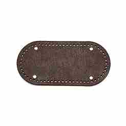 PU Leather Oval Bag Bottom&nbsp;FIND-WH0099-26C