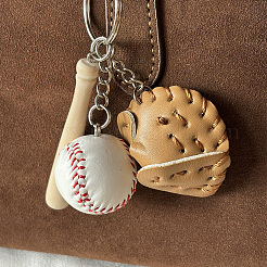 1Pc PU Leather Keychain&nbsp;AJEW-CL0001-08B