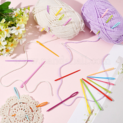 100Pcs 2 Styles Plastic Yarn Knitting Needles&nbsp;SENE-SP0001-02