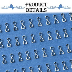 50Pcs Brass Ice Pick Pinch Bails&nbsp;IFIN-FS0001-47B