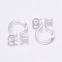 Plastic Clip-on Earring Findings&nbsp;X-KY-P007-H01