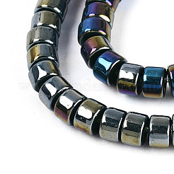 AB Color Plated Opaque Glass Beads Strands&nbsp;GLAA-T026-2x4mm-P16