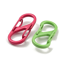 Spray Painted Alloy Push Gate Snap Key Clasps&nbsp;FIND-Z056-07