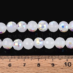 Electroplate Imitation Jade Glass Beads Strands&nbsp;EGLA-N024-01A-B01