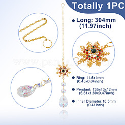 1Pc Alloy Wind Chime Ornament&nbsp;HJEW-TADJ0001-07C