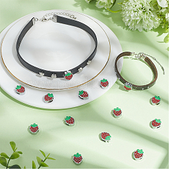 24Pcs Zinc Alloy Rhinestone Slide Charms&nbsp;ALRI-SC0001-67