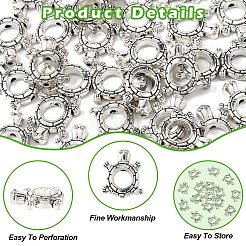 30Pcs Tibetan Style Alloy Bead Frame&nbsp;FIND-YW0008-95