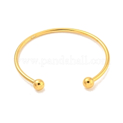 Ion Plating(IP) 304 Stainless Steel Cuff Bangles for Women&nbsp;BJEW-M310-03G