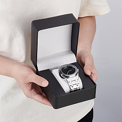 2Pcs PU Imitation Leather Watch Storage Boxes with Velvet Inside&nbsp;CON-PH0003-22