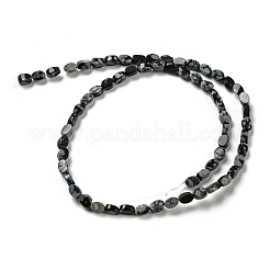 Natural Snowflake Obsidian Beads Strands&nbsp;G-M420-H11-03