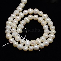 Natural Cultured Freshwater Pearl Beads Strands&nbsp;X1-PEAR-N013-06I