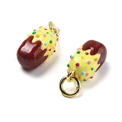 Brass Enamel Charms&nbsp;KK-U060-28G